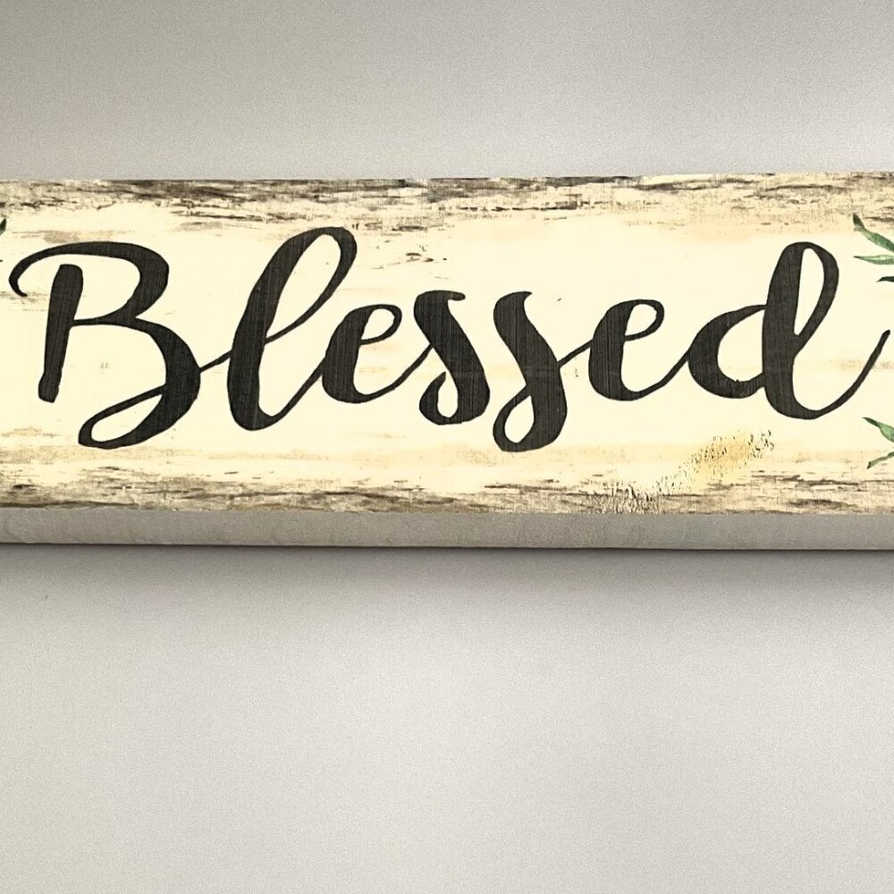 BLESSED WOODEN WALL HANGING DECORATIONS - Picture 3 of 7